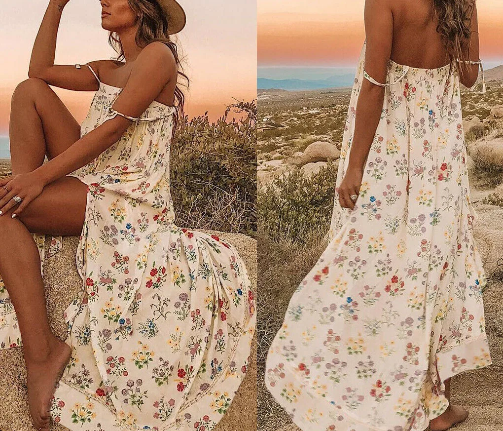 Лидер продаж 2019 Для женщин Летняя стильная женская обувь в стиле бохо длина макси