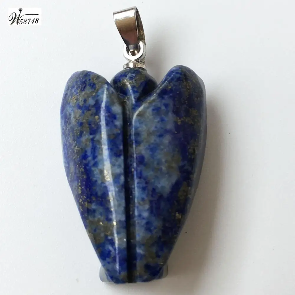 Подвеска в виде ангела Aventurine из сердолиана с опаловым тигриным глазом Lapis Lazuli Jaspe