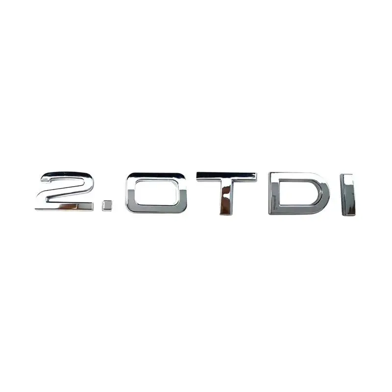 50pcs/lot ABS 2.0TDI Chrome Badge Emblem Sticker Logo | Автомобили и мотоциклы