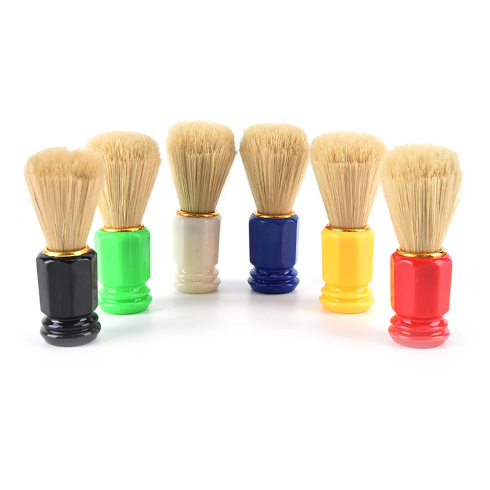 35 мм нейлоновая щетка для бритья с ручкой из смолы мужчин Клиренс борода