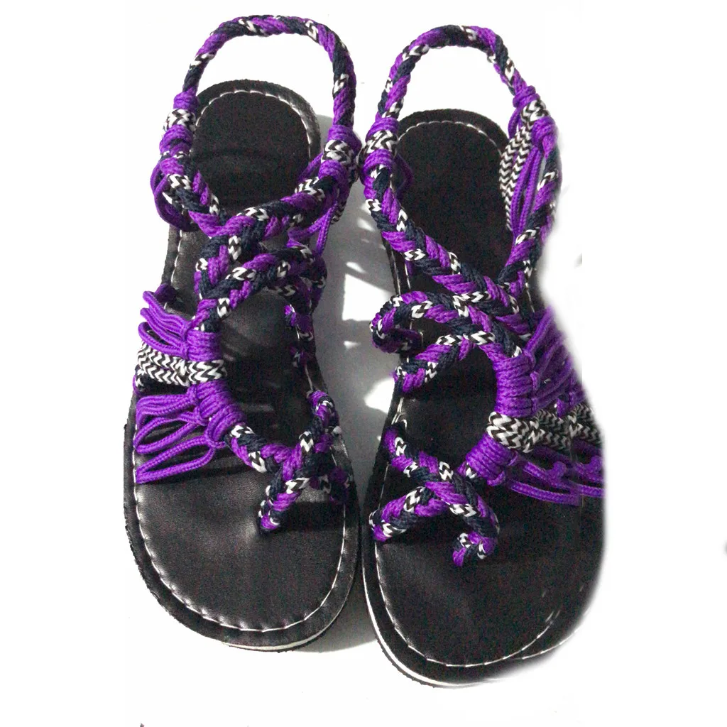 SAGACE/римские сандалии Женская обувь на плоской подошве Летние вьетнамки в стиле