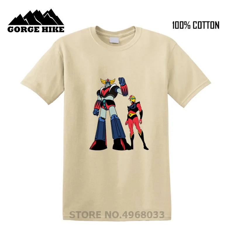 Японский аниме Mazinger Z 3D Футболка с принтом Hombre No Fade Grendizer Goldrake ufo робот размера плюс
