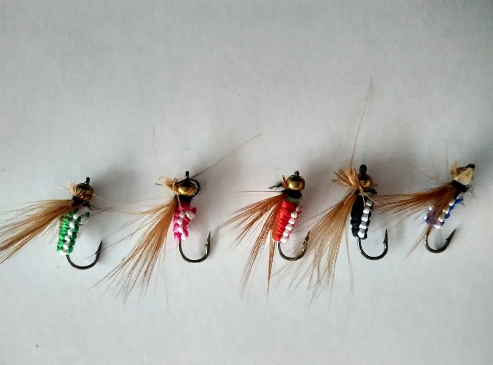 Божья Коровка 40 шт./кор. Карп Мух Форель Fly рыболовные Крючки Одинарный Крючок