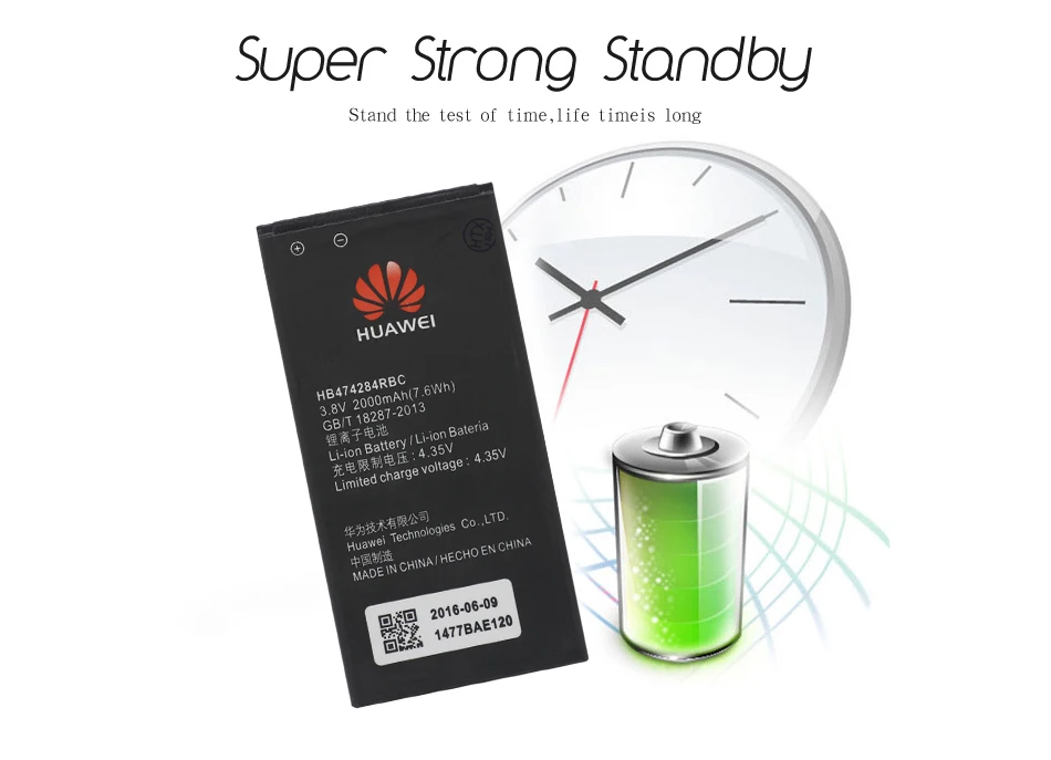Мазь Хуа Вэй Замена телефон Батарея HB474284RBC для huawei Honor 3C Lite C8816 C8816D G521 G615 G601 G620 Y635 Y523 Y625 2000 ма-ч