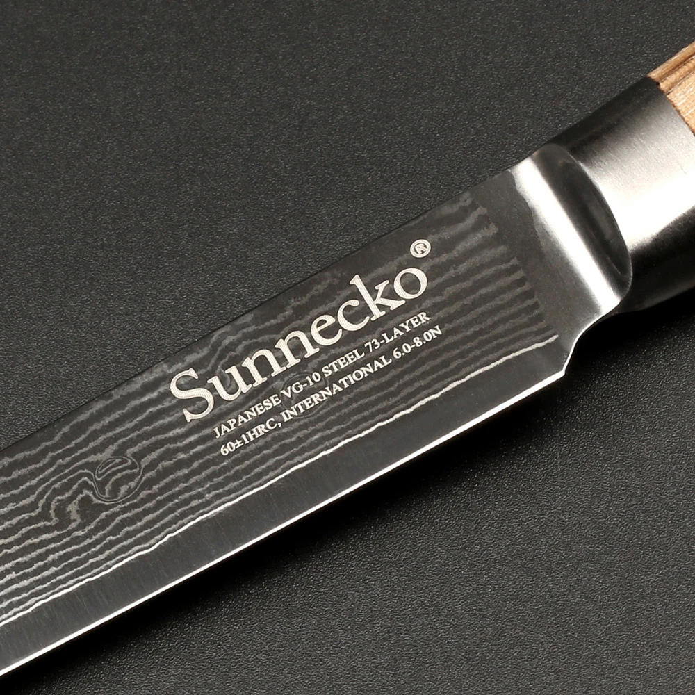 SUNNECKO 5 ''Utiltiy нож 73 слоев Дамасская сталь японский VG10 острое лезвие