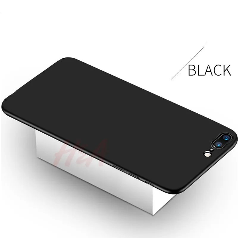 Черный H& A Роскошный чехол для телефона из поликарбоната для iPhone X, 6, 6 S, 8, 7 Plus, ультра тонкий чехол для iPhone 7, 8, 6, 6 S Plus, X, защитные жесткие чехлы - Цвет: Черный