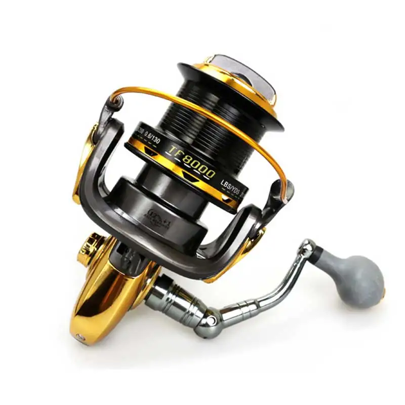 Катушка для спиннинга AZJ 2017 Top Spinning Fishing Reel 13BB 4.6:1 TF8000/9000 Big Far Casting Full Metal Rocker remote Wheel Peche.