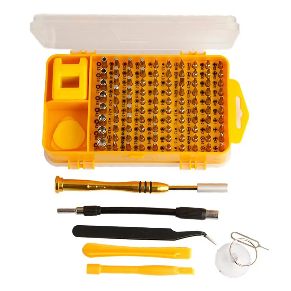 Screwdriver Set 110 In 1 Sets Multi-function Computer PC Mobile Phone Cellphone Digital Electronic Device Repair Home Tools Bit |