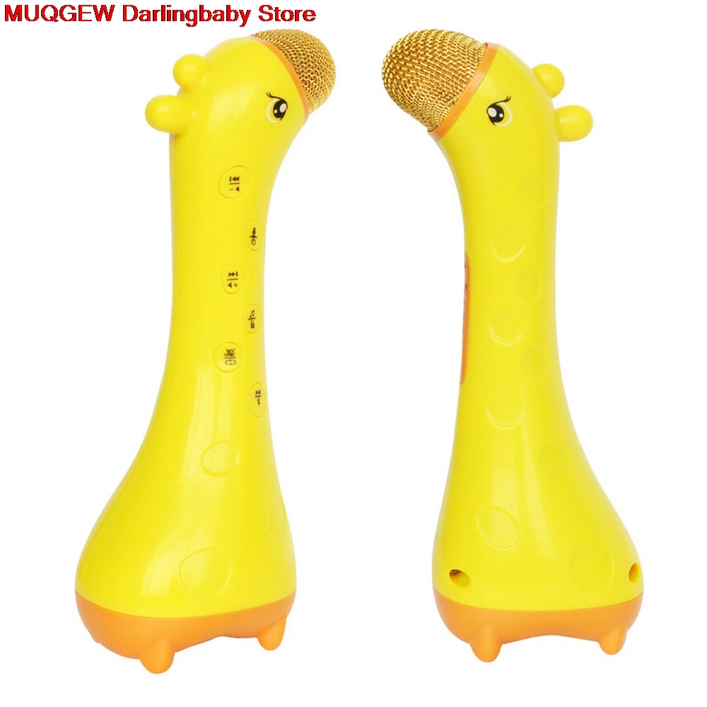 Мультфильм Жираф Беспроводная модель микрофона Музыка Караоке Пение музыка