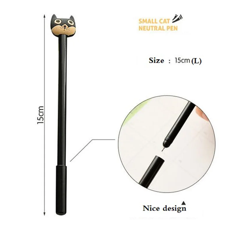 3 шт./лот семейная гелевая ручка с кошкой силиконовая рисунком из мультфильма