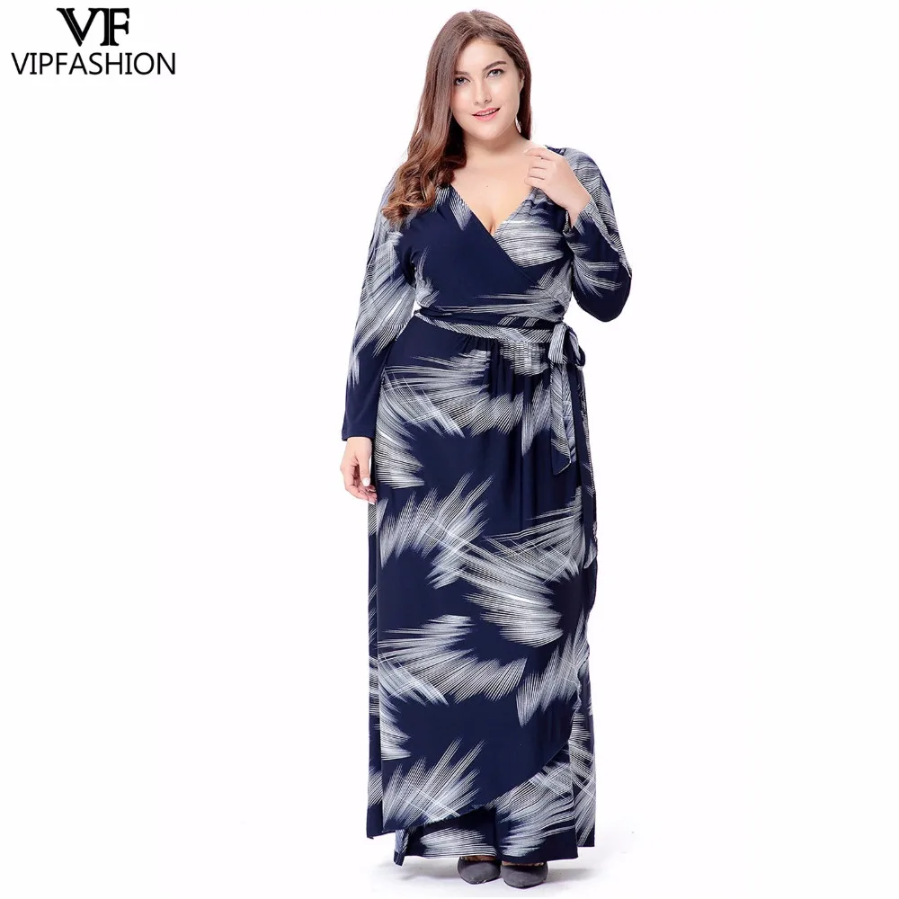 Женское Повседневное платье с принтом VIP FASHION летнее до щиколотки глубоким v