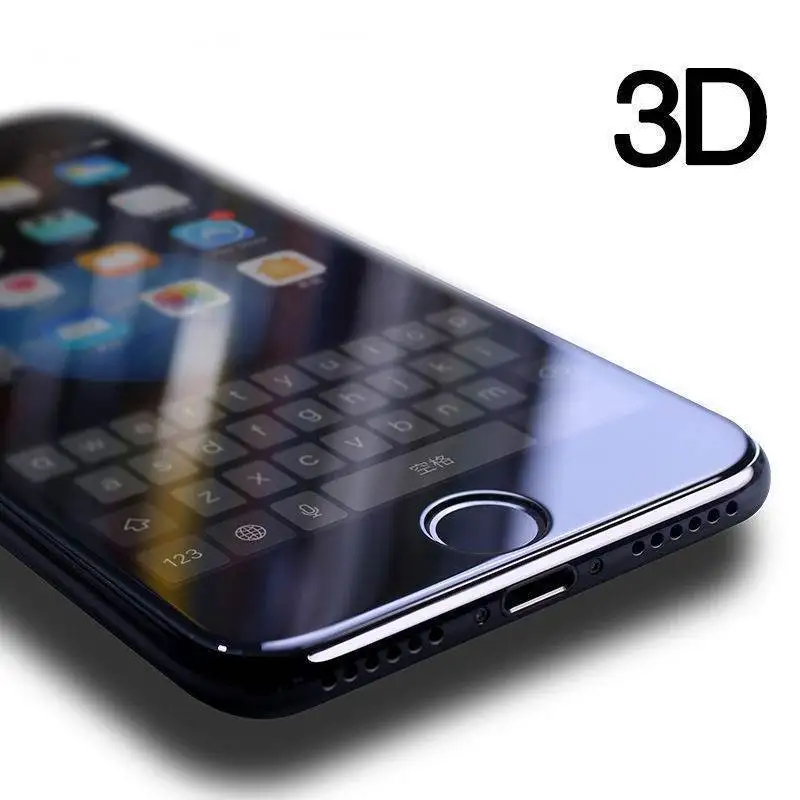 3D полное покрытие экрана протектор для iPhone X 8 7 plus 6 6S небьющееся стекло на XS MAX XR
