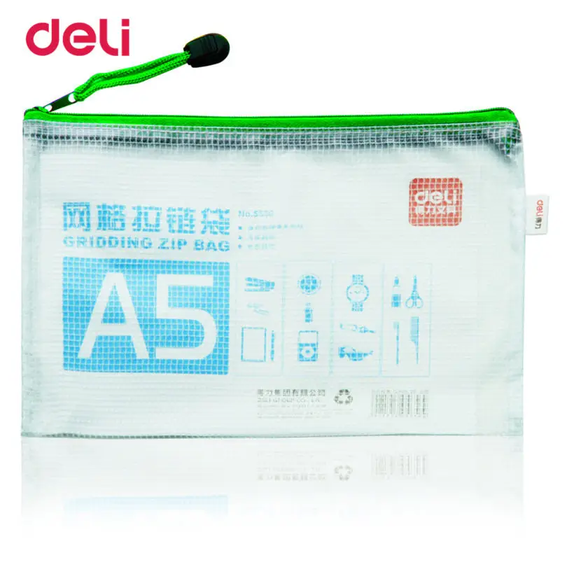 Разноцветная Папка Deli для документов папка формата A5 водонепроницаемая