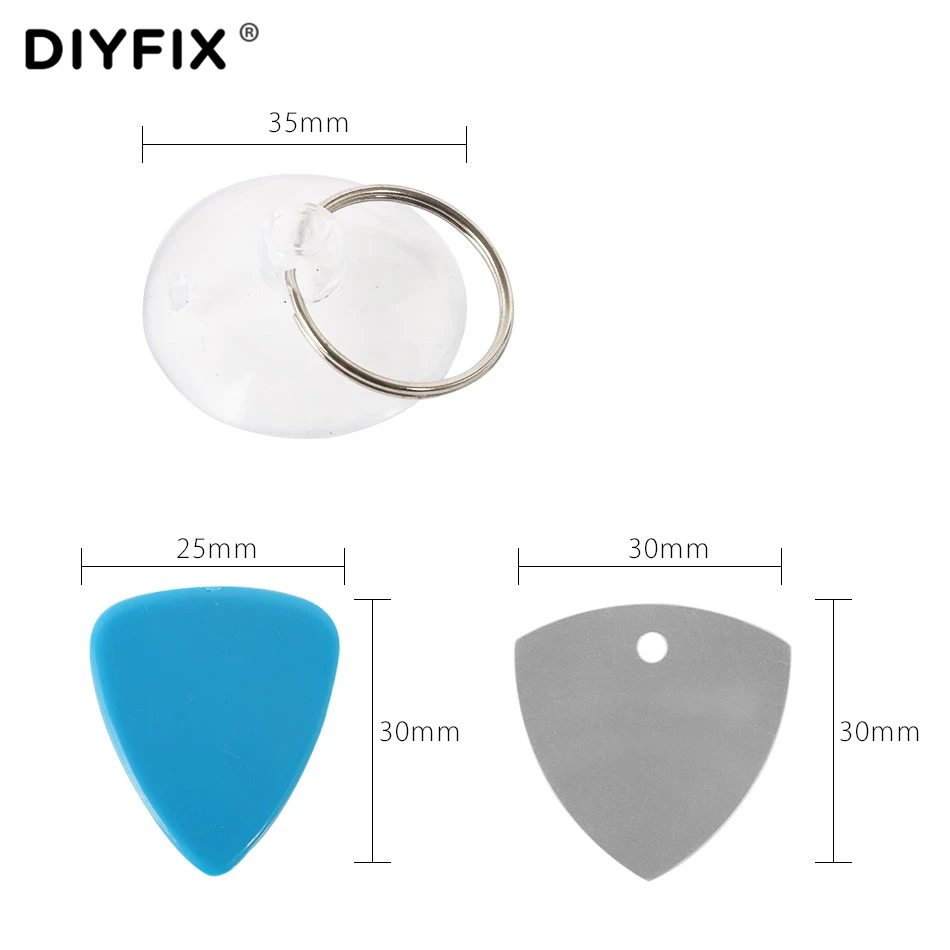 DIYFIX 20 в 1 Набор инструментов для ремонта смартфона с ЖК-экраном, плоскогубцы для открывания металлического экрана, набор для мобильного телефона, планшета, ноутбука, ПК