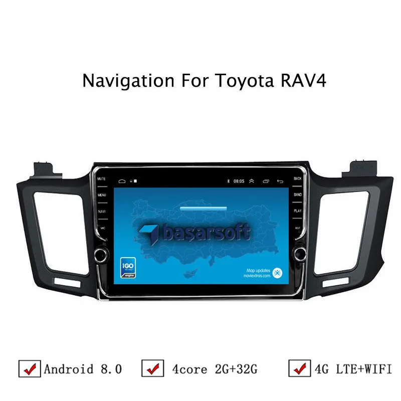 10 1 &quotAndroid 6 0/8 Автомобильная dvd навигационная система для Toyota RAV4 2013 2014 2015 2016 2018