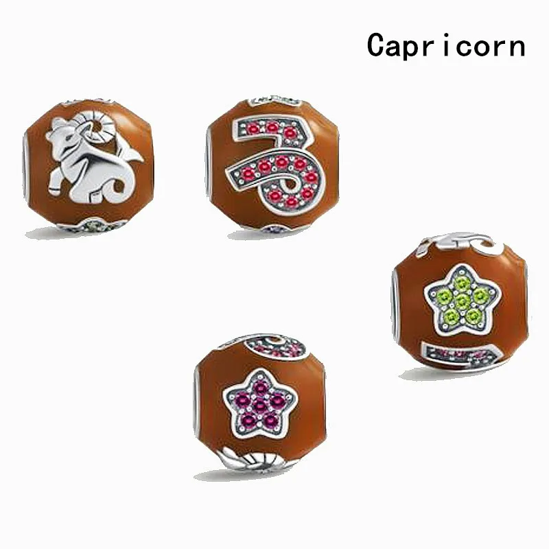 Знак DIY урожай 925 серебряные подвески хрустальные шарики прокладки бусины fit