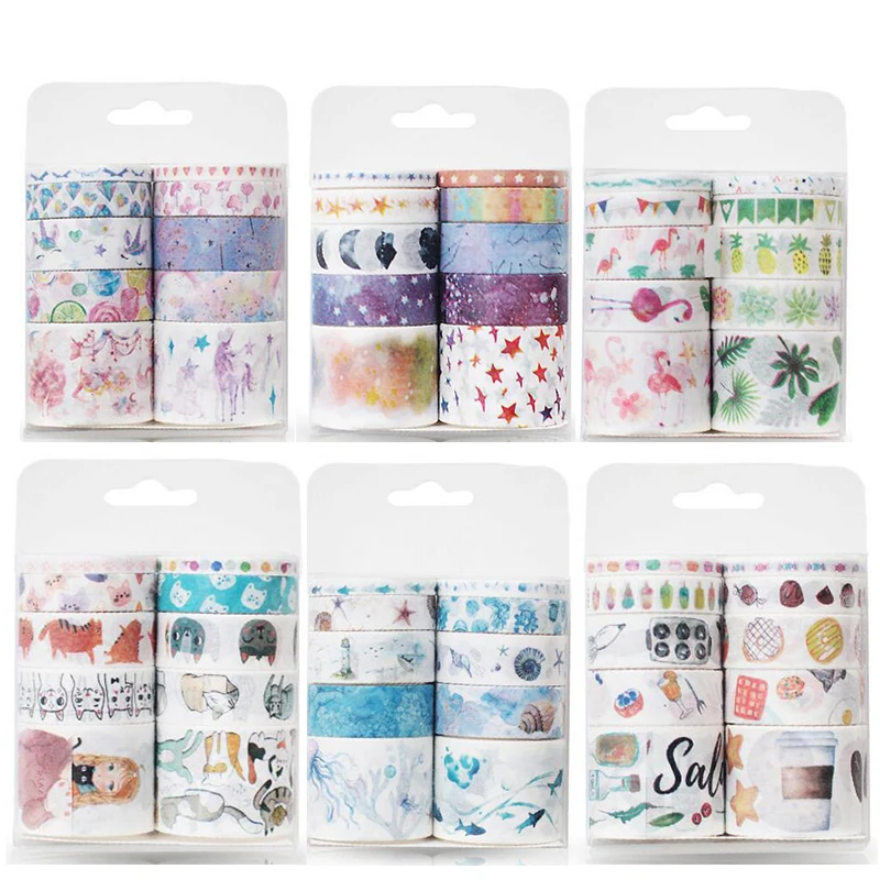 10 шт./компл. васи лента Starry sky Маскировочная Kawaii washitape рождественские наклейки