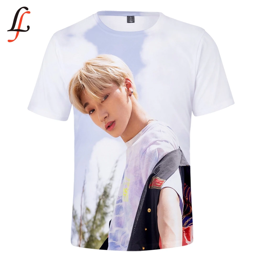 ATEEZ 3D Новые повседневные футболки Женская и мужская летняя одежда K pop Harajuku горячая Распродажа футболка с коротким рукавом плюс размер 4XL Футболка