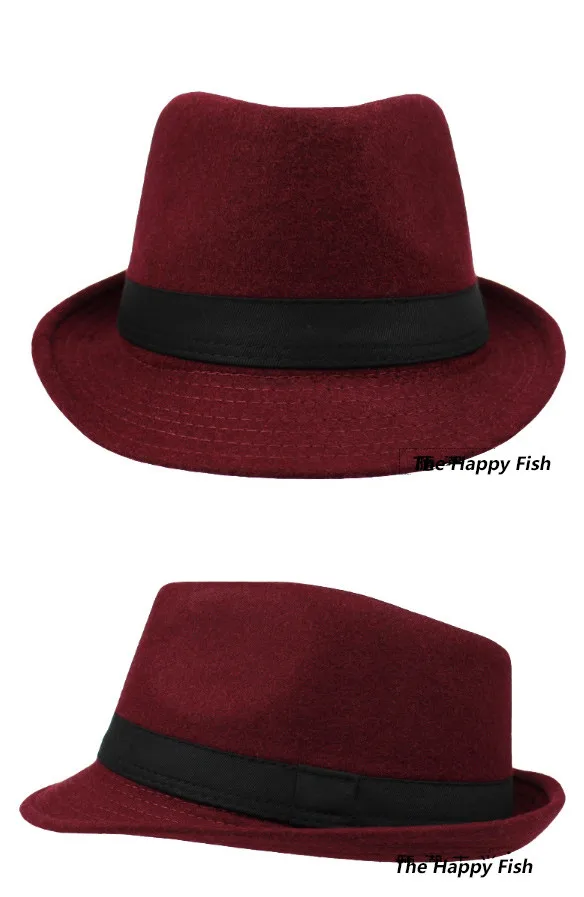 Мужской Структурированных Шерсти Шлема fedora шлемов fedora для мужчин fedora фетровая шляпа размер головы 58 см шляпа шляпа шляпа шляпа шляпа шляпа мужская шляпа мужская шляпа мужская шляпа мужская