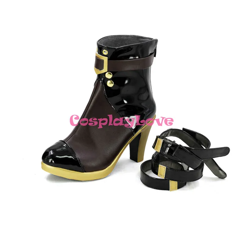 Girls Frontline Vector Black Cosplay Shoes Boots Custom Made For Hallowee Christmas CosplayLove | Тематическая одежда и