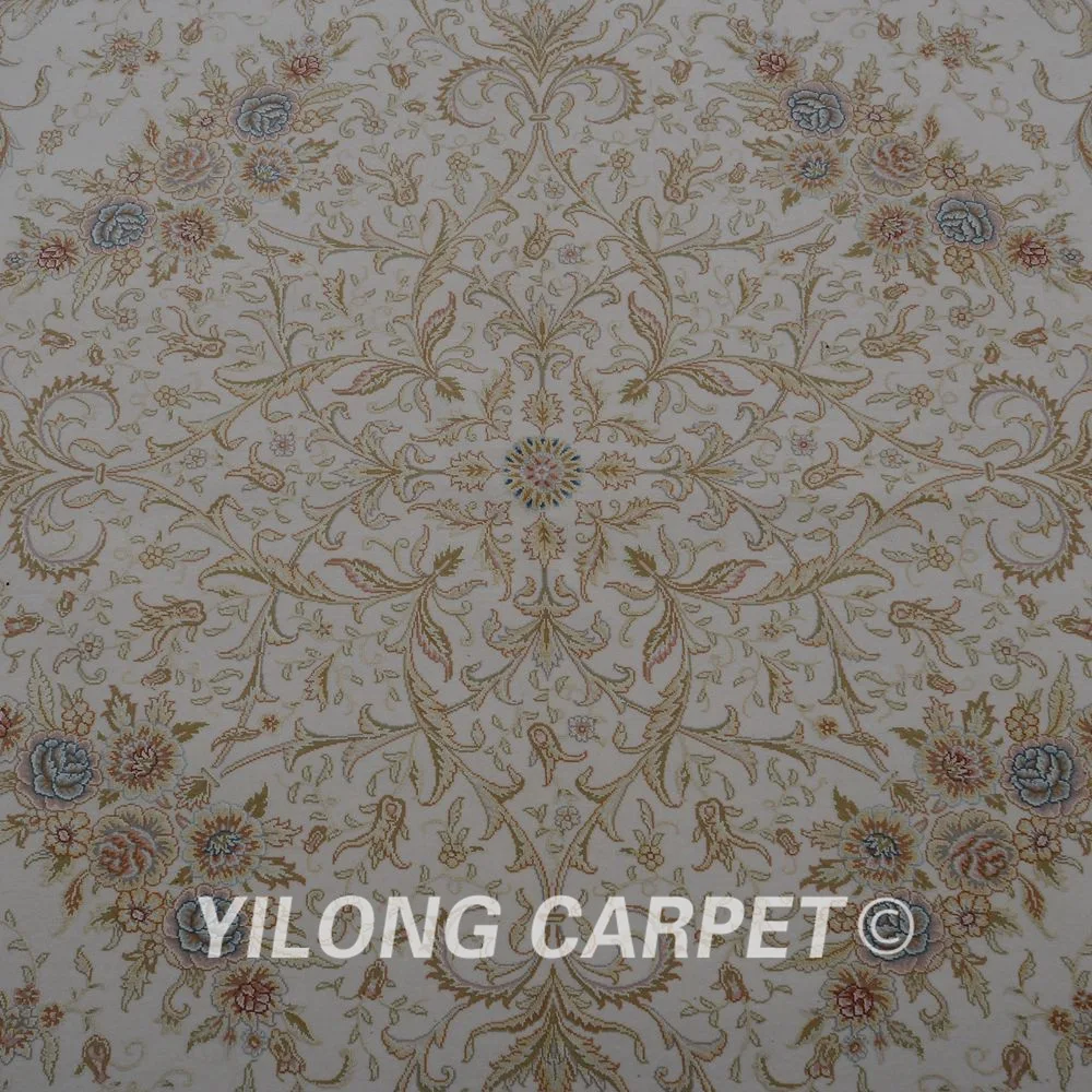Yilong 7,2 'x10' шерстяное машинное кружево Шелковый ковер ручной вязки изысканный персидкий Шелковый шерстяной ковер(1899