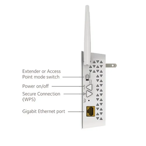 Беспроводной удлинитель диапазона NETGEAR EX6150v2 Wi Fi 1200 Мбит/с двухдиапазонный
