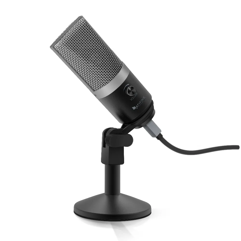 fifine usb condenser microphone for computer professional recording mic for youtube skype meeting game one line teaching 670 1 free global shipping