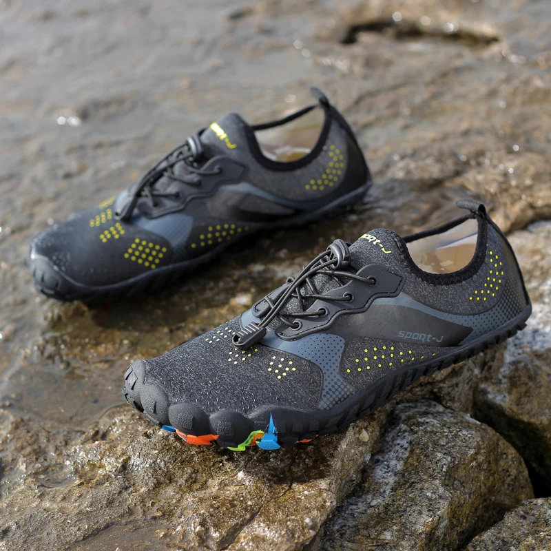 Мужская обувь с пятью пальцами летние пляжные сандалии легкие мужские туфли для