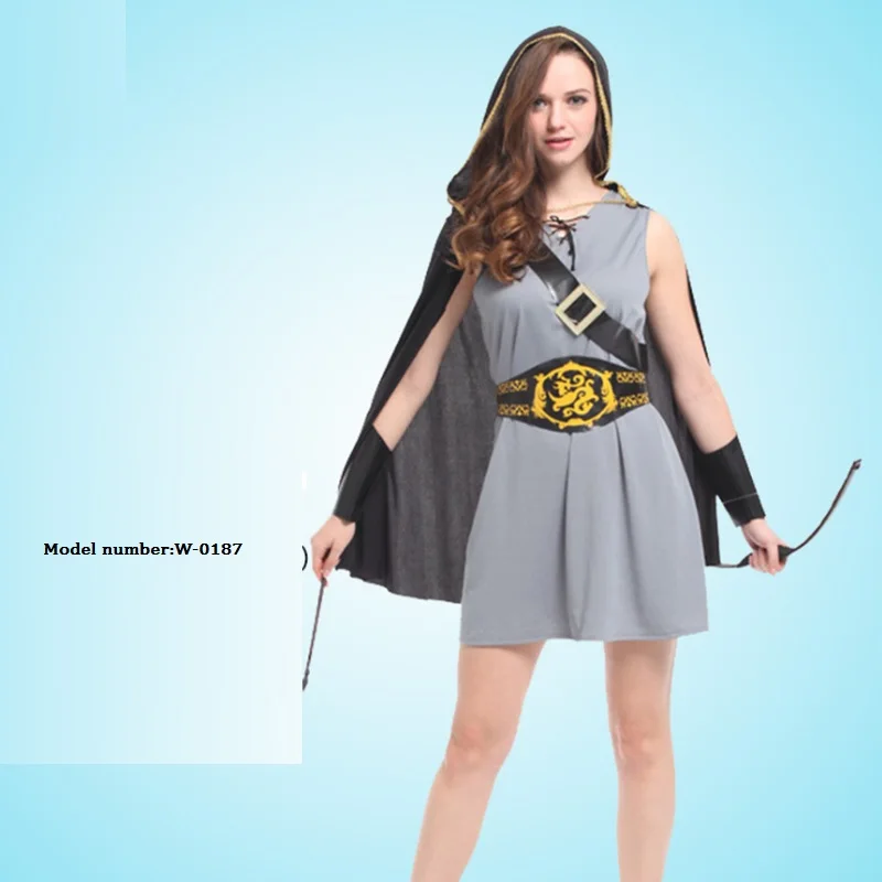 Мужской и Женский костюм супергероя в римском стиле Маскарадный Нарядное платье