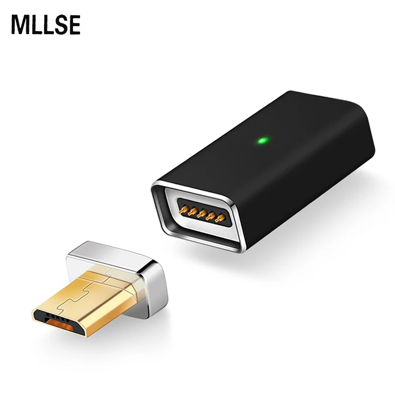 MLLSE обновление адсорбционный магнит адаптер микро USB Автоматический Магнитный зарядный кабель конвертер для SAMSUNG XIAOMI ASUS большинство Android