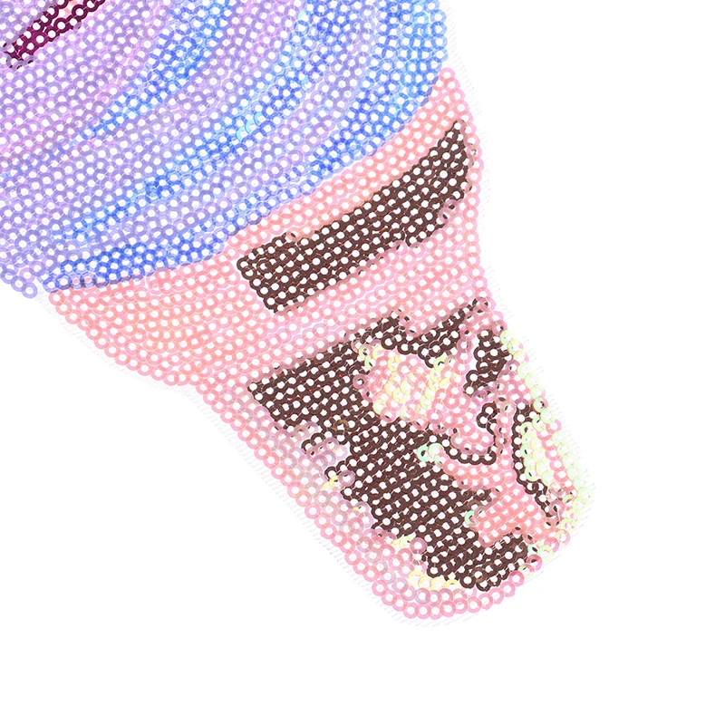 1 шт Цвет мороженое блёстки патч вышитые тканевые аксессуары к одежде аппликация