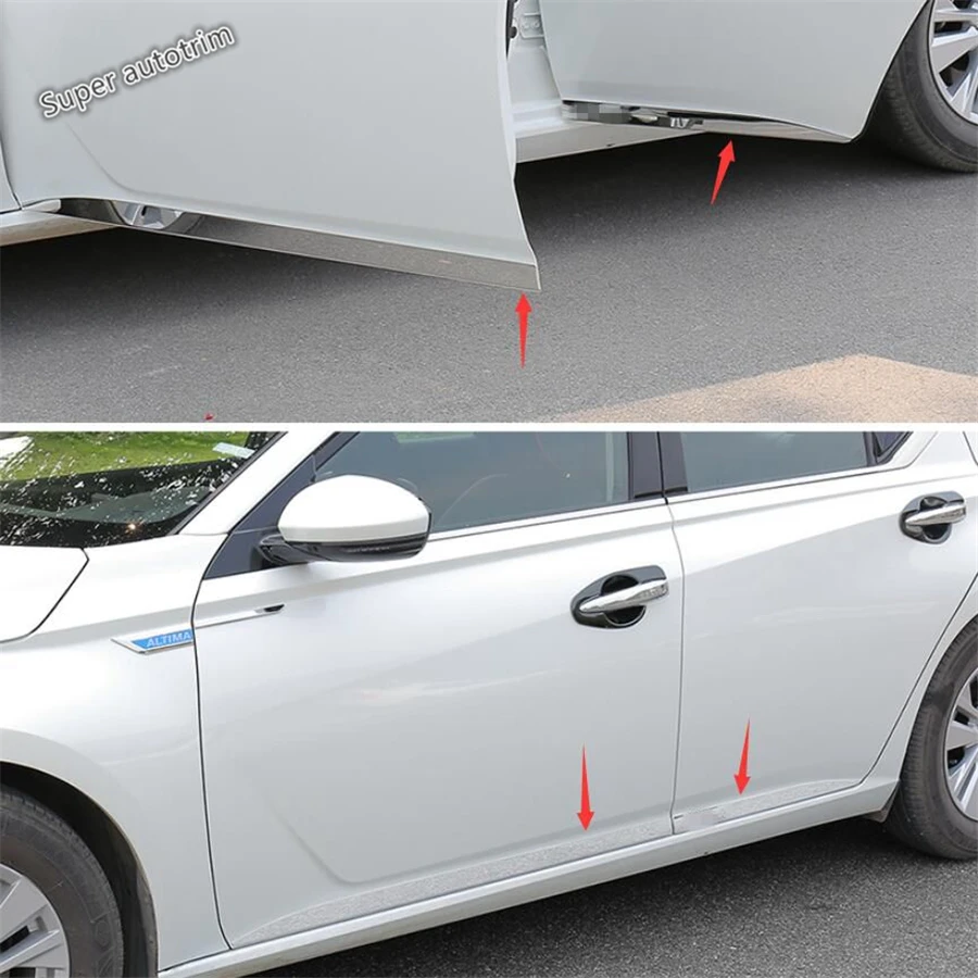 

Lapetus Door Body Bottom Molding Bezel Protector Streamer Strip Cover Trim Stainless Steel Fit For Nissan Altima Teana 2019 2020