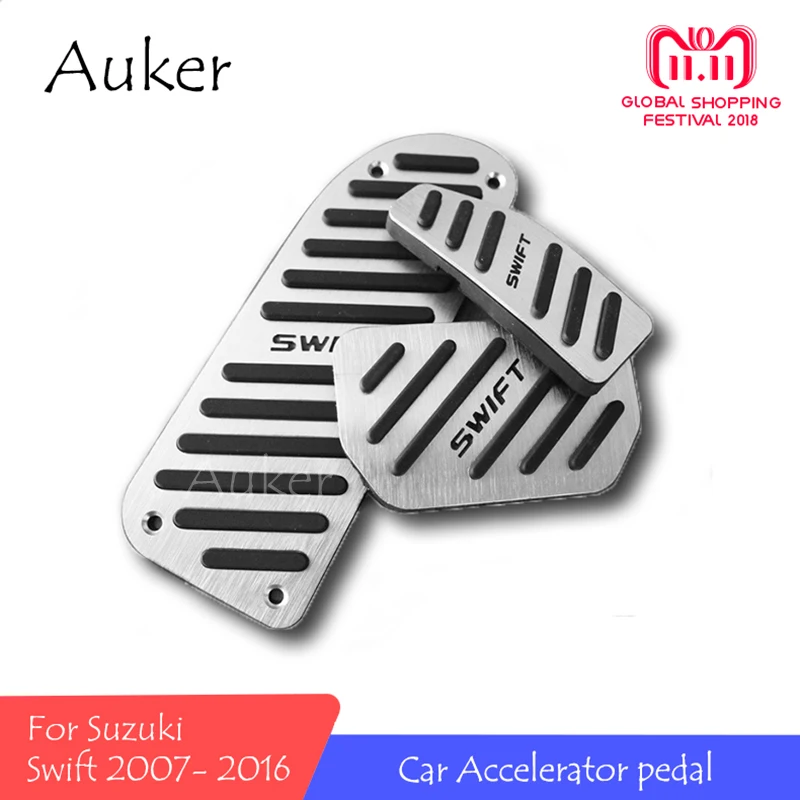 

For Suzuki Swift 2007-2016 Car Styling Refit Accelerator Oil footrest Pedal Plate Clutch Throttle Brake Treadle