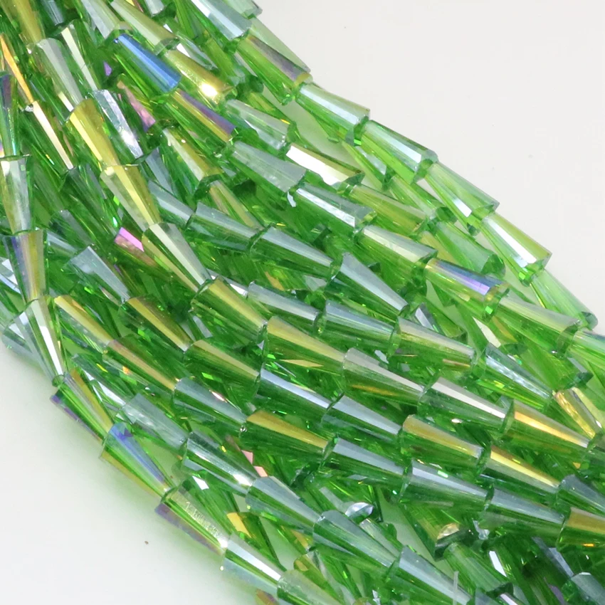 Бусины стеклянные в форме капли воды 8 х16 мм 9 цветов|crystal glass beads|glass beadsspacer beads |