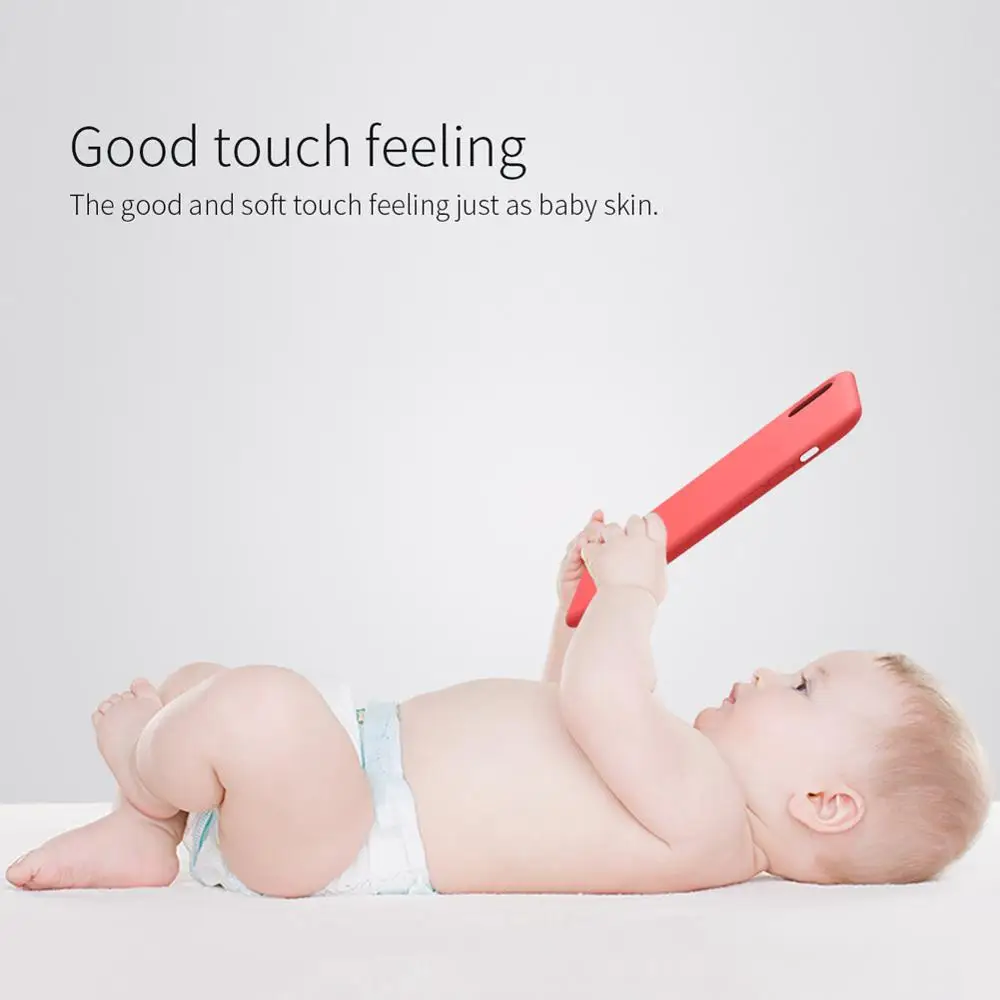 NILLKIN Бренд Flex Pure Silicon Conque Case Soft Liquid Smooth Silicone Rubber Shell Back Cover Protective Bag Для iPhone X