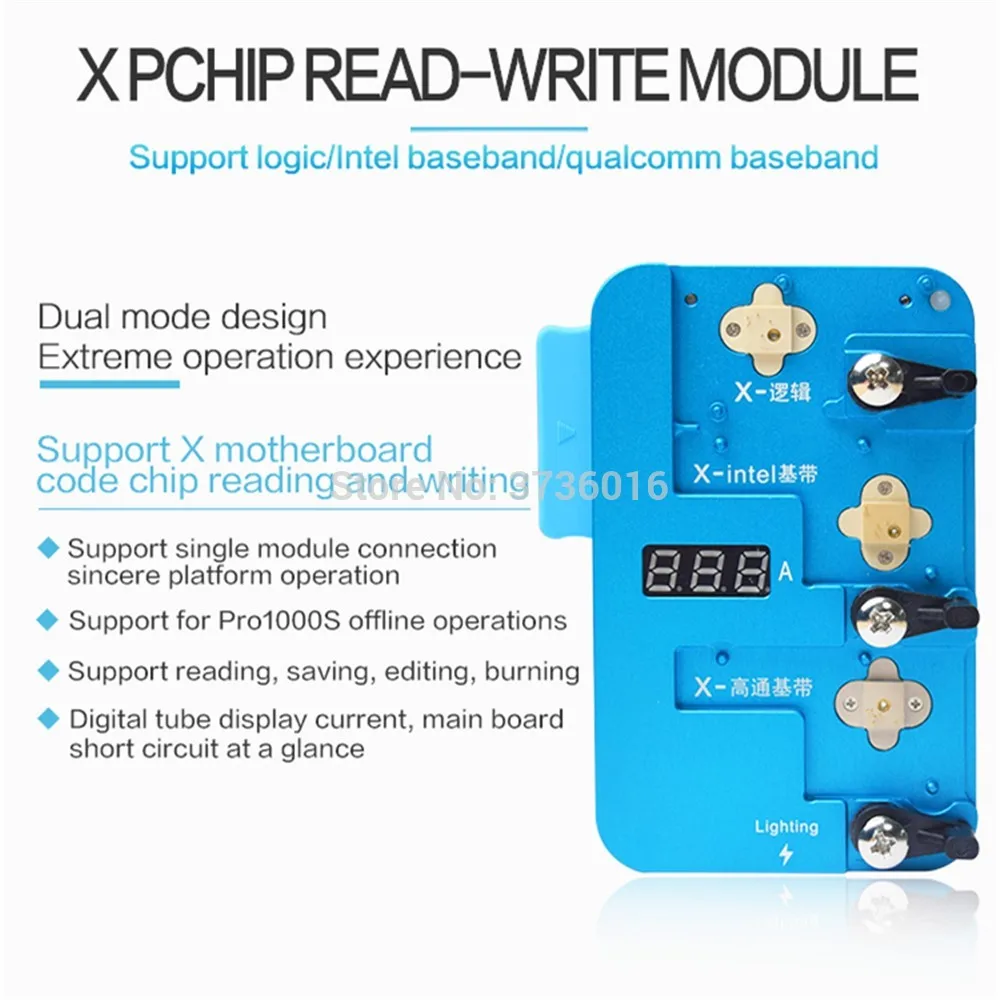 Для iphone 4S к X логика/baseband чип для чтения сохранение инструмент для монтажа горения с JC PRO 1000 S IC icloud ремонт