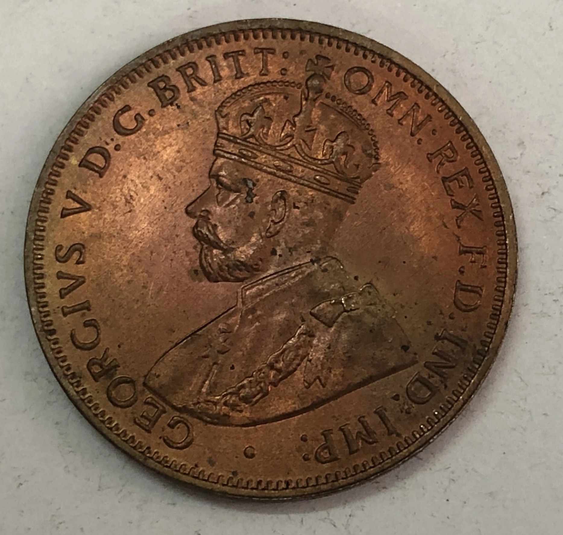 1913 Australia 1 Penny George V|Безвалютные монеты| |