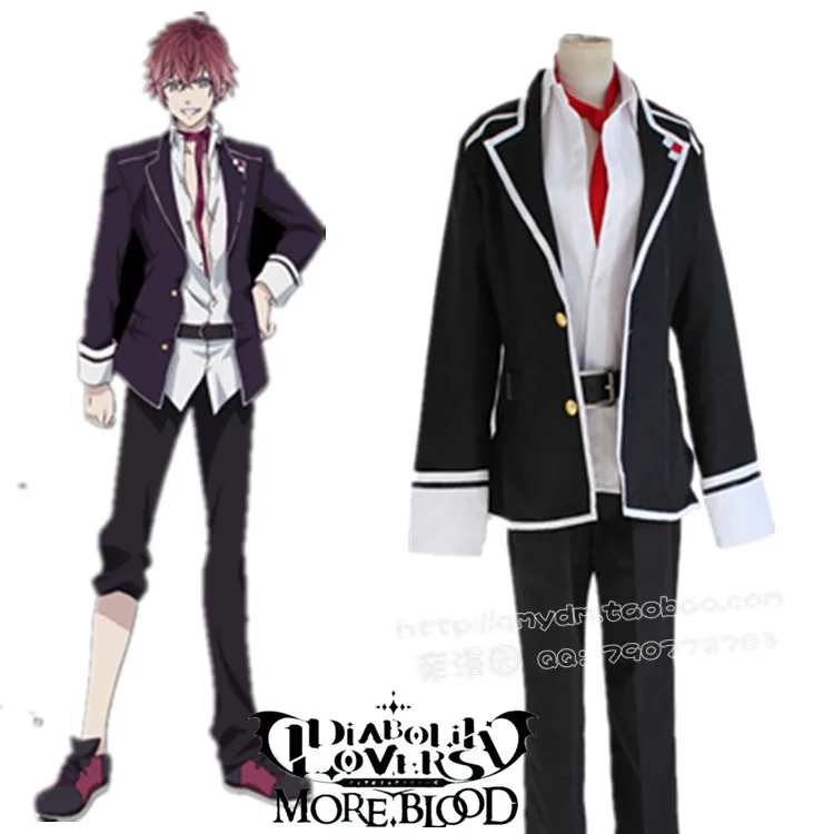 Аято Сакамаки косплей костюм в японском стиле аниме Diabolik Lovers одежда (Блейзер +