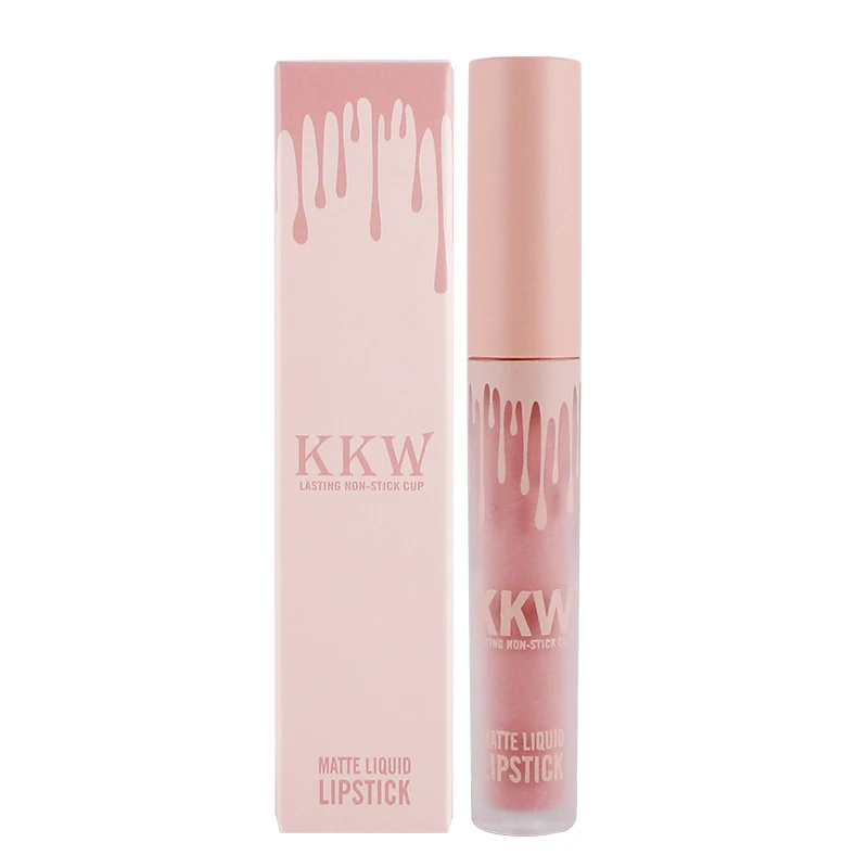 Новый женский водостойкий жидкий блеск для губ Kkw Pop Matte mate стойкий телесный