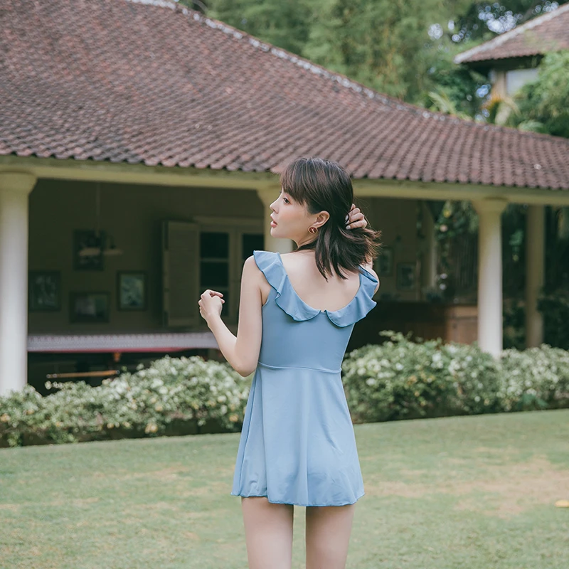 Танкини купальники женские 2019 новые Пузырьковые Горячие листья лотоса боковые