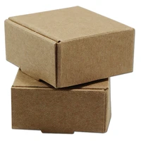 100pcs lot multi sizes kraft paper boxes brown diy gift package box foldable papercard boxes for christmas wedding decoration