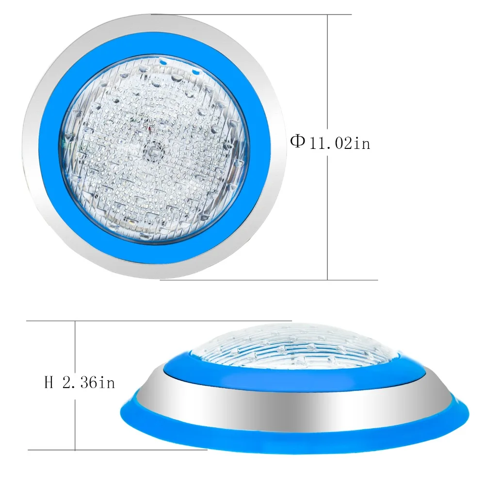 Светодиодный светильник для бассейна s AC 12V 54W RGB цветной Spash IP68 водонепроницаемый