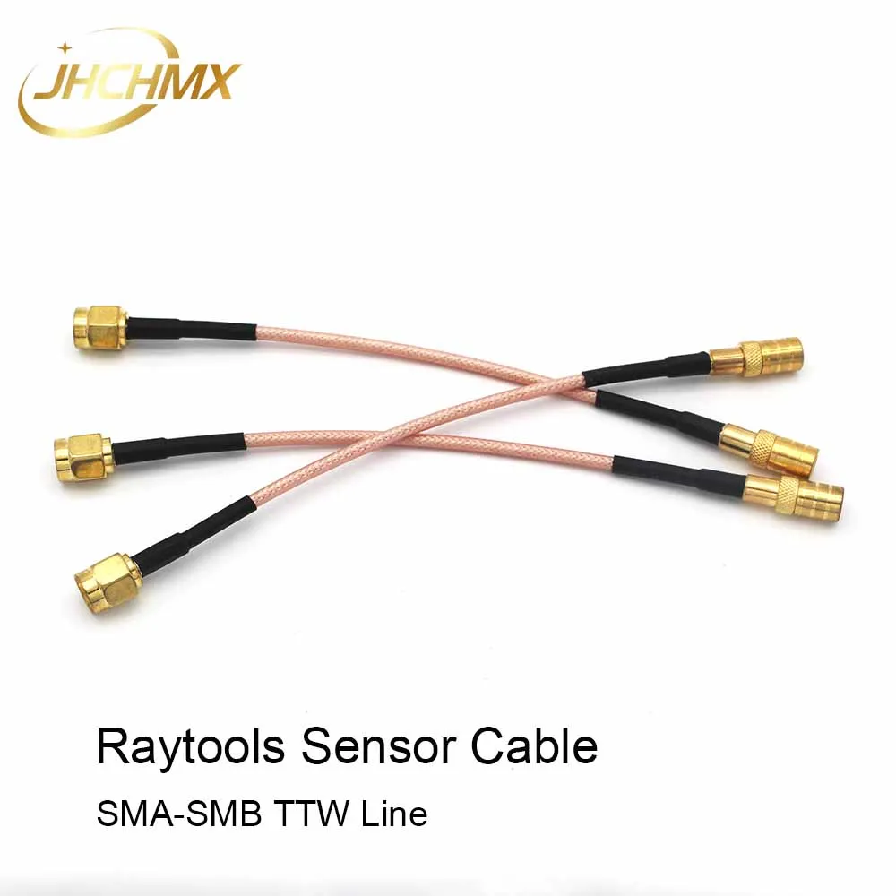 JHCHMX 3pcs/lot Raytools Sensor Cable Transformer Wire SMB-SMA TTW Line For Raytools Fiber Laser Cutting Head BT230/BT240 BM110