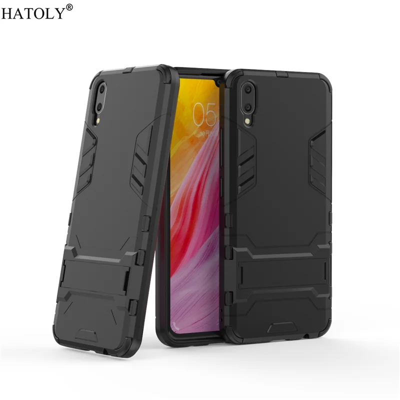 

Чехол для Vivo V11, резиновый силиконовый армированный чехол для робота, жесткий чехол для телефона из поликарбоната для Vivo V11 Pro, защитный чехол...