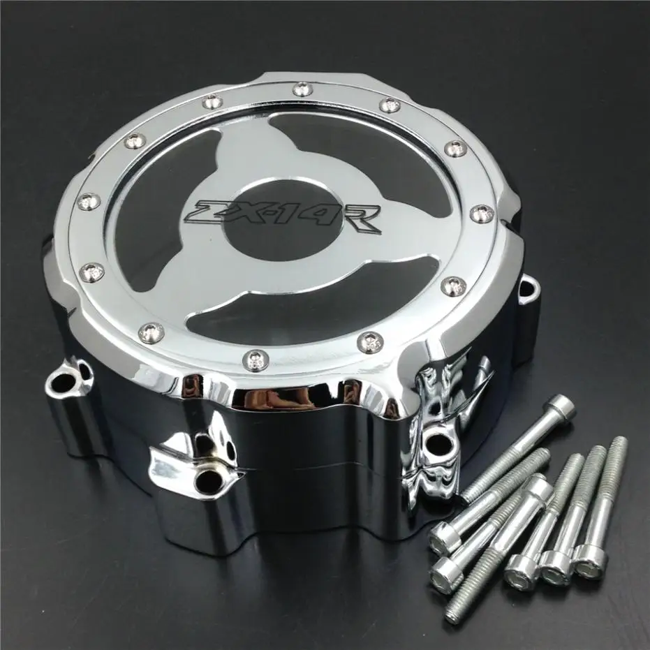 For 06-14 Kawasaki ZX14R ZX 14R ZZR 1400 Engine Stator Crank Case Cover Guard Protection Side Shield Protector 2006-2014 | Автомобили и