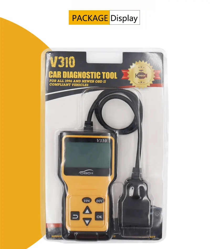 Считыватель кодов V310 OBD2 автомобильный диагностический инструмент V1.1 сканер OBDII
