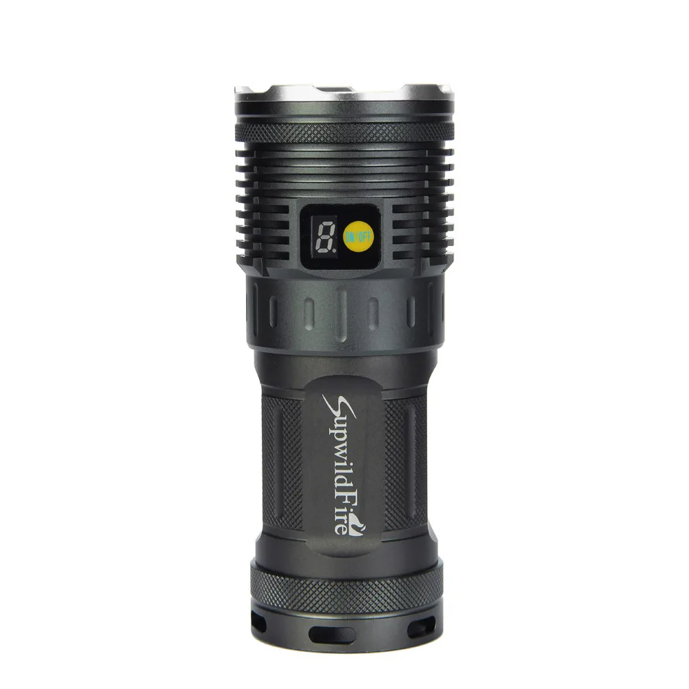 Supwildfire лм 15 x XM-L T6 светодиодный фонарик с питанием и режимом цифровой дисплей для