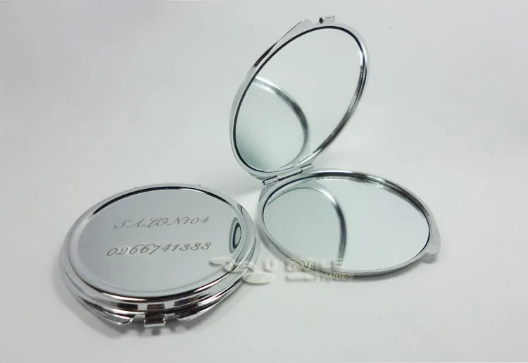 100X Бесплатная персонализированные компактное зеркало для свадьбы подарки