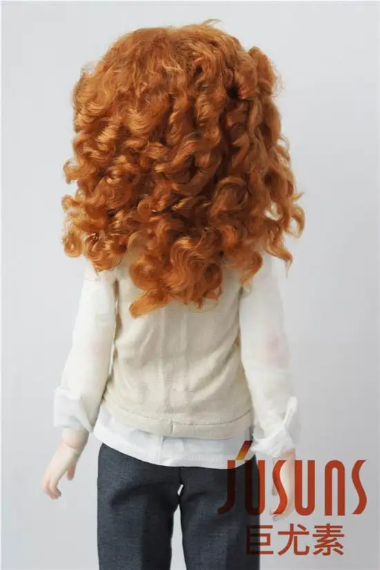 

JD001 18-20CM 1/4 MSD doll wigs 7-8inch Synthetic mohair doll hair Unisex Medium length wave BJD wigs