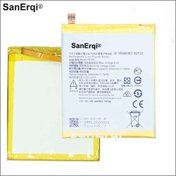 

3000mAh / 11.55Wh HE345 / HE 345 телефонный Сменный аккумулятор для Nokia HE345 аккумуляторы батарея